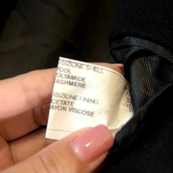 Rialto Italian wool cashmere long coat men's size 44 L BB - Picture 9 of 10